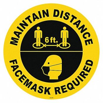 GRAINGER APPROVED Floor Sign, 56JR53