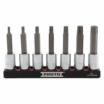 PROTO Socket Bit Set 3/8 Drive 7 Pieces, 56JT35