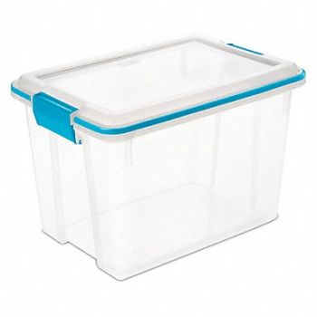STERILITE Storage Tote Clear Polypropylene, 56JU42