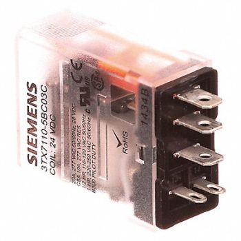 SIEMENS Plug-In Relay 24V DC 15 A 5 Pins, 56JX19
