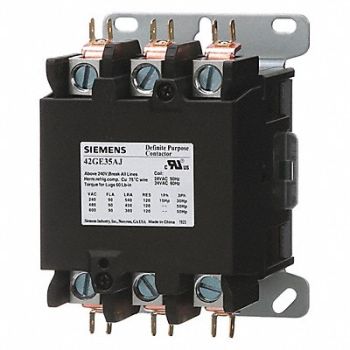 SIEMENS Definite Purpose Contactor 3 Pole 90A, 56JY17