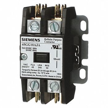 SIEMENS Definite Purpose Contactor 1 Pole w/ Sh, 56JY24