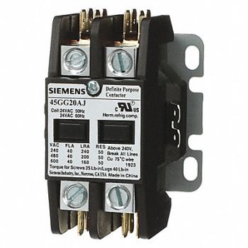 SIEMENS Definite Purpose Contactor 2 Pole 40A, 56JY25