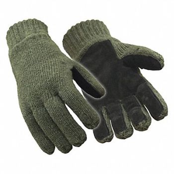 REFRIGIWEAR Knit Gloves XL Green PR, 56KC88
