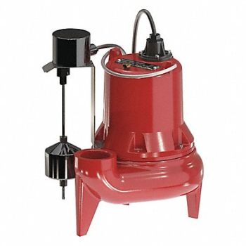 LIBERTY PUMPS Submersible Sewage Pump HP 1/2 115V 60Hz, 56KD59