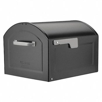 ARCHITECTURAL MAILBOXES Mailbox 1 Door Black 11-15/16 H, 56KF05