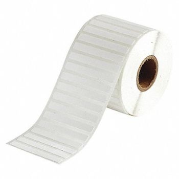 BRADY Laboratory Label Nylon 1/4 H 2 W, 56KG31