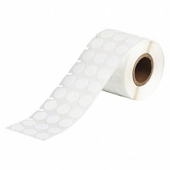 BRADY Laboratory Label Nylon 1/2 H 1/2 W, 56KG32
