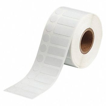 BRADY Laboratory Label Polypropylene 3/8 H, 56KG53