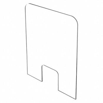 USA SEALING Sneeze Guard Polycarbonate Clear, 56KW80