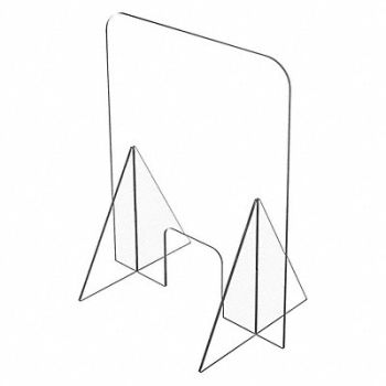 USA SEALING Sneeze Guard Polycarbonate Clear, 56KX27