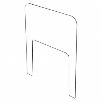 USA SEALING Sneeze Guard Polycarbonate Clear, 56KX59