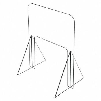 USA SEALING Self-Supported Clear Plastic Dividers, 60ED88
