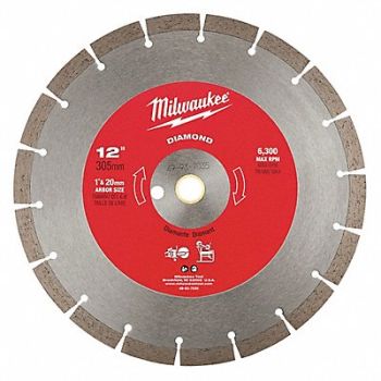 MILWAUKEE Diamond Segmented Blade, 56KY66