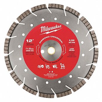 MILWAUKEE Diamond Segmented Blade, 56KY68