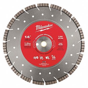 MILWAUKEE Diamond Segmented Blade, 56KY69