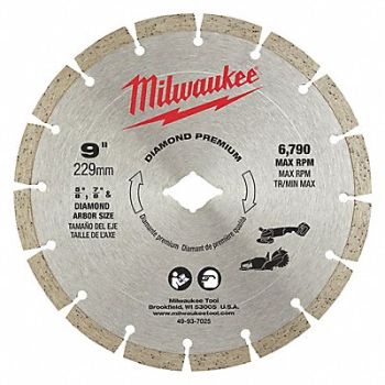 MILWAUKEE Diamond Segmented Cutting Blade, 56LA65