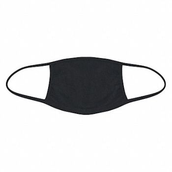 INTERNATIONAL ENVIROGUARD Face Mask Black Cotton Resuable PK10, 56LG21