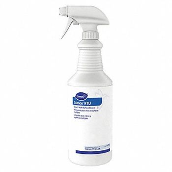 DIVERSEY Glass Clnr Trig Spray Btl 32 oz PK12, 56LL39