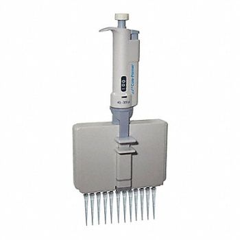 COLE-PARMER Adj. Volume Pipette Cap. 4300uL White, 56LL84