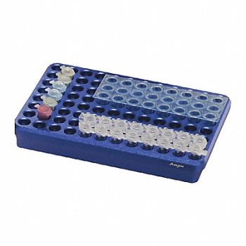 ARGOS TECHNOLOGIES Cooling Block Blue Al 0.2mL Volume, 56LL95