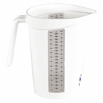 VIKAN Measuring Cup 2 qt. Polypropylene White, 56LR19