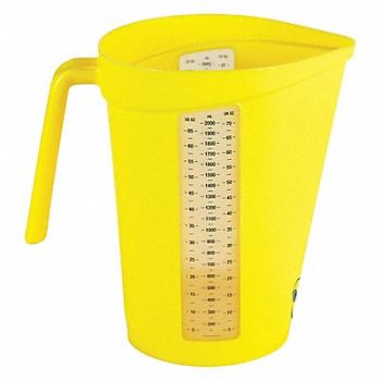 VIKAN Measuring Cup 2 qt. Polypropylene Yellow, 56LR20