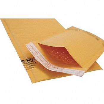 JIFFYLITE Bubble Mailer Paper 6-3/4 L Kraft PK250, 56LR75