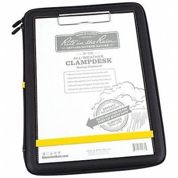 RITE IN THE RAIN Storage Clipboard Legal 1 Cap. Black, 56LU56