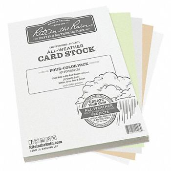RITE IN THE RAIN Waterproof Laser Paper 8-1/2 x 11 PK80, 56LU57