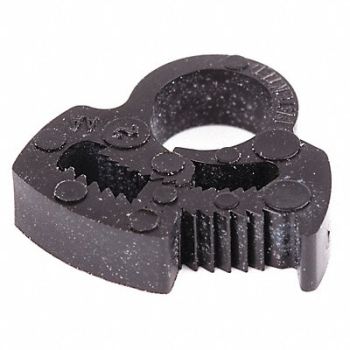 GRAINGER APPROVED Snap-Hose Clamp Black 0.34 Max ID PK50, 56LW24