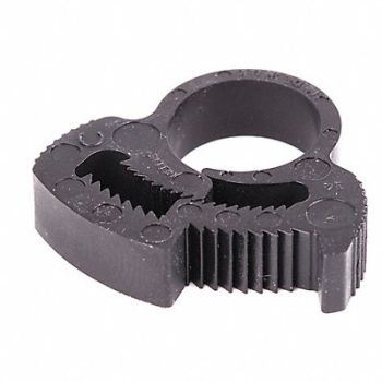 GRAINGER APPROVED Snap-Hose Clamp Black 0.47 Max ID PK50, 56LW27