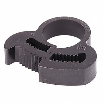 GRAINGER APPROVED Snap-Hose Clamp Black 0.53 Max ID PK50, 56LW28
