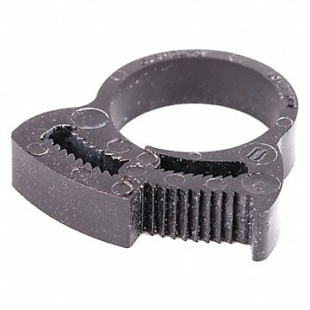GRAINGER APPROVED Snap-Hose Clamp Black 0.83 Max ID PK50, 56LW33