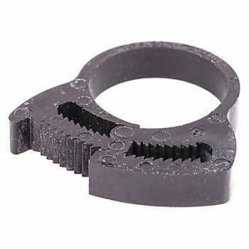 GRAINGER APPROVED Snap-Hose Clamp Black 0.93 Max ID PK50, 56LW34