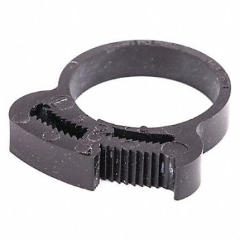 GRAINGER APPROVED Snap-Hose Clamp Black 1.11 Max ID PK50, 56LW36