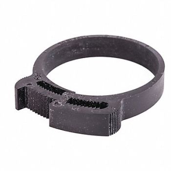 GRAINGER APPROVED Snap-Hose Clamp Black 1.75 Max ID PK25, 56LW42