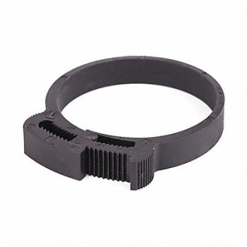 GRAINGER APPROVED Snap-Hose Clamp Black 1.86 Max ID PK25, 56LW43