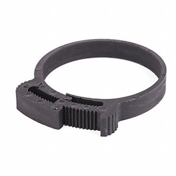 GRAINGER APPROVED Snap-Hose Clamp Black 2.11 Max ID PK25, 56LW45