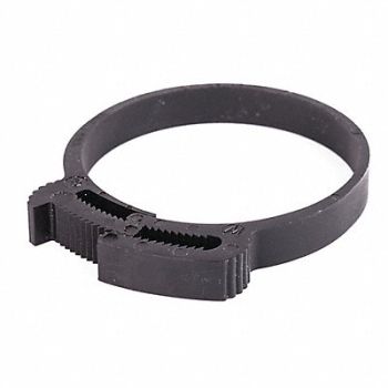 GRAINGER APPROVED Snap-Hose Clamp Black 2.22 Max ID PK25, 56LW46