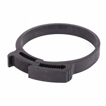 GRAINGER APPROVED Snap-Hose Clamp Black 2.34 Max ID PK25, 56LW47