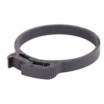 GRAINGER APPROVED Snap-Hose Clamp Black 2.63 Max ID PK10, 56LW49