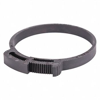 GRAINGER APPROVED Hose Clamp Black 0.358 W PK10, 56LW51