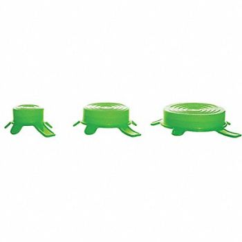 KIMBLE Beaker Lid Silicone Green PK3, 56LX40