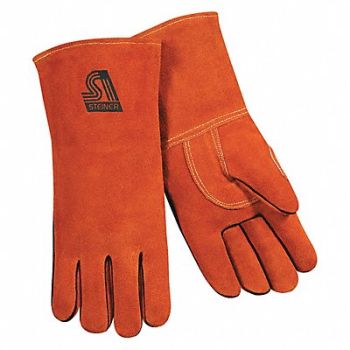 STEINER INDUSTRIES Welding Gloves Stick Application Red PR, 56LX59