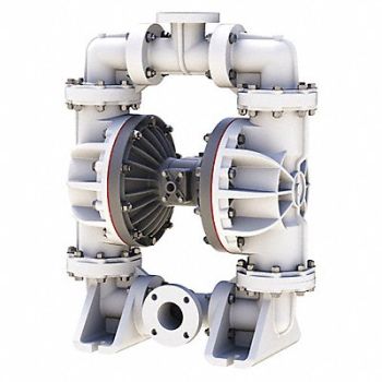 SANDPIPER Dbl DphrmPmp Flange PTFE/PP 3/4in 280gpm, 56MA09