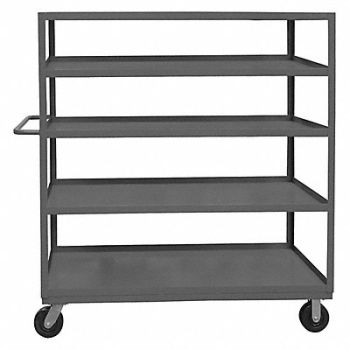 DURHAM MFG Cart Gray with 6 x 2 Phenolic Casters, 56MW84