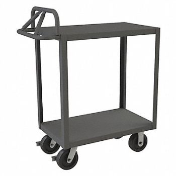 DURHAM MFG Cart Gray with 6 x 2 Phenolic Casters, 56MW97