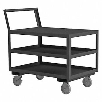 DURHAM MFG Truck Gray 3 Shelves with Side Brakes, 56MX11