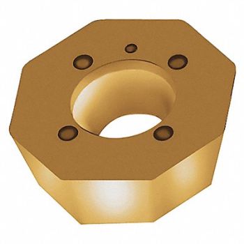 WALTER Octagon Insert w/Hole, 56RR46